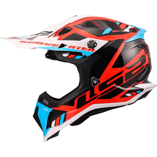 KASK LS2 MX700 SUBVERTER STOMP WHITE BLUE RED