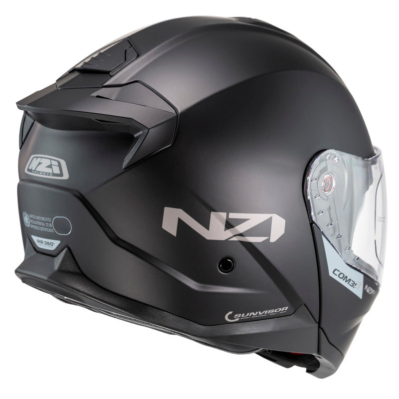 KASK MOTOCYKLOWY NZI COMBI 3 DUO MATT BLACK XS