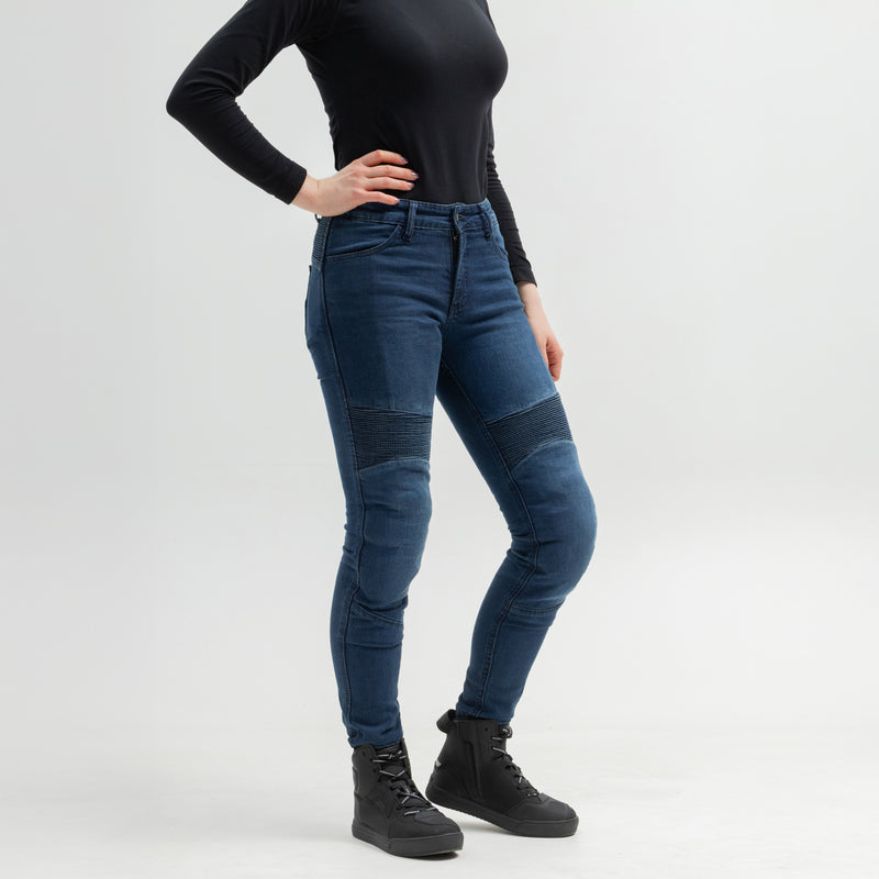 JEANSY MOTOCYKLOWE DAMSKIE BROGER AURA WASHED BLUE 26/30