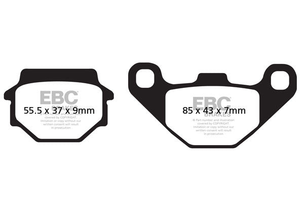 EBC Brakes Klocki hamulcowe EBC FA067/3 (kpl. na 1 tarcze)