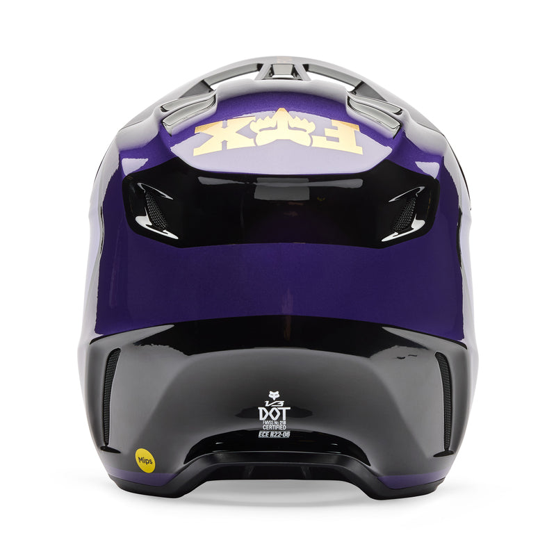 KASK MOTOCYKLOWY FOX V3 DRIP BLACK PURPLE