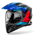 KASK MOTOCYKLOWY AIROH BADX-X TUNE BLUE RED GLOSS