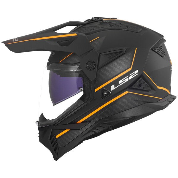 KASK LS2 MX702 PIONEER II ATRON BLACK ORANGE