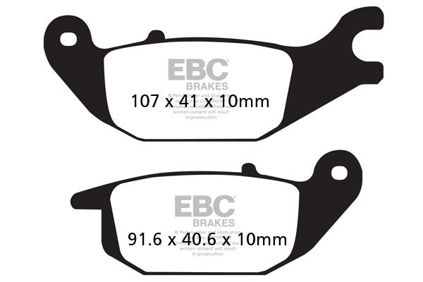 EBC Brakes Klocki hamulcowe EBC SFA343 skuterowe (kpl. na 1 tarcze)