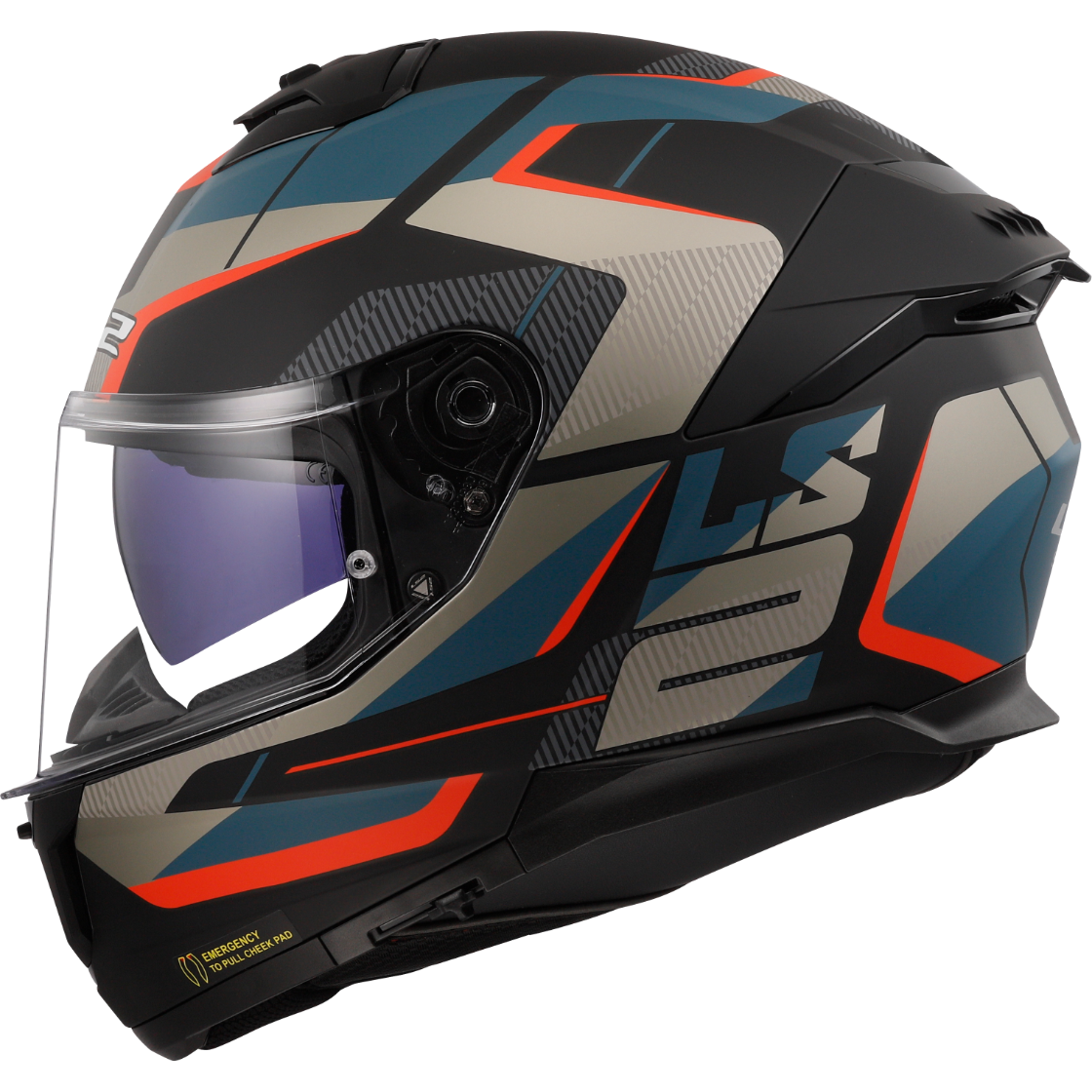 KASK LS2 FF808 STREAM II ROAD M.BLACK BLUE-06