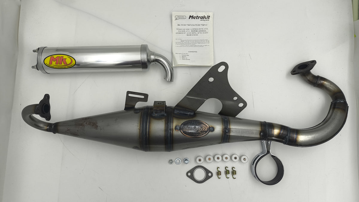 Tłumik IXIL SUZUKI ADDRESS R7 "Metrakit" (waga 3900 Gr., długość 600 mm., materiał AP04 steel, kolor silver)