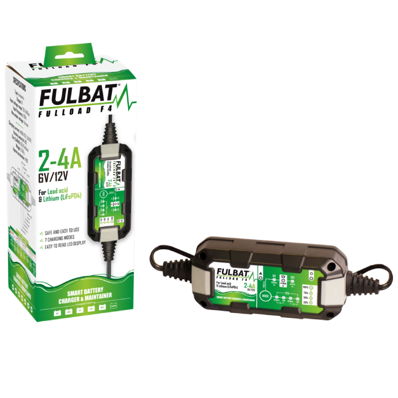 Ładowarka FULBAT FULLOAD F4 - 6V/12V CHARGER 2-4A (NEW)