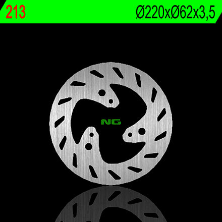 NG TARCZA HAMULCOWA TYŁ HM50 (CRE50) 01-06 (220X62X3,5) (3X10,5MM)