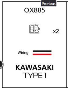 OXFORD PROMOCJA PRZEJŚCIÓWKA PRZERYWACZA DO KIERUNKOWSKAZÓW LED (2 SZTUKI W ZESTAWIE) PASUJE DO HONDA.KAWASAKI (STARY KOD: OF780) – zdjęcie 3