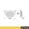 ProX Racing Parts ProX Klocki Hamulcowe Tylne TRX450R '04-14 (odpowiednik EBC FA373R)