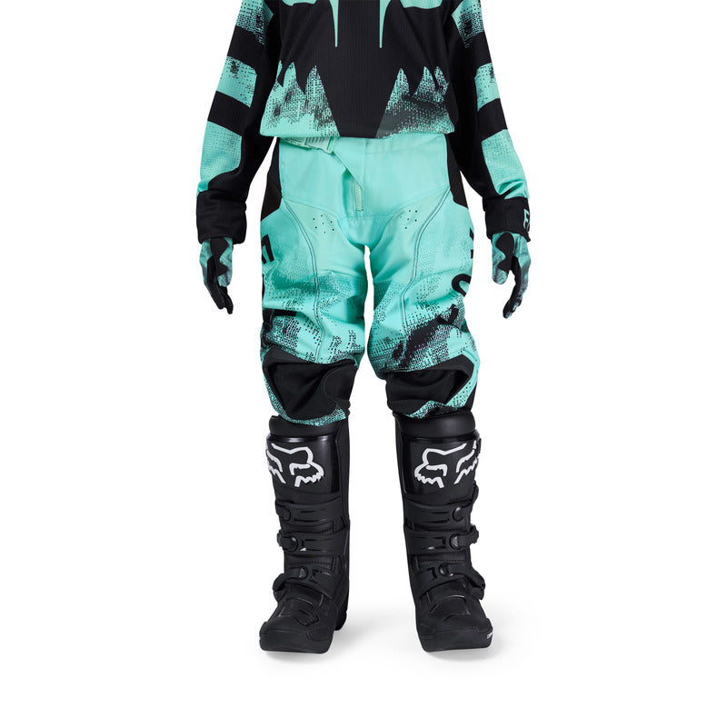 SPODNIE MOTOCYKLOWE JUNIOR FOX 180 KAIROS TURQUOISE