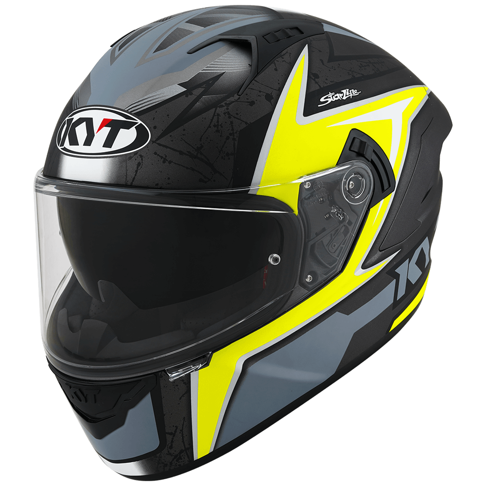 Kask Motocyklowy KYT NF-R MINDSET żółty
