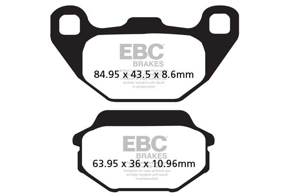 EBC Brakes Klocki hamulcowe EBC SFA305 skuterowe (kpl. na 1 tarcze)