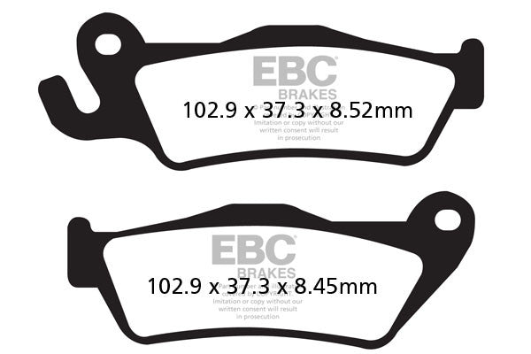 EBC Brakes Klocki hamulcowe EBC FA438HH wzmacniane (kpl. na 1 tarcze)