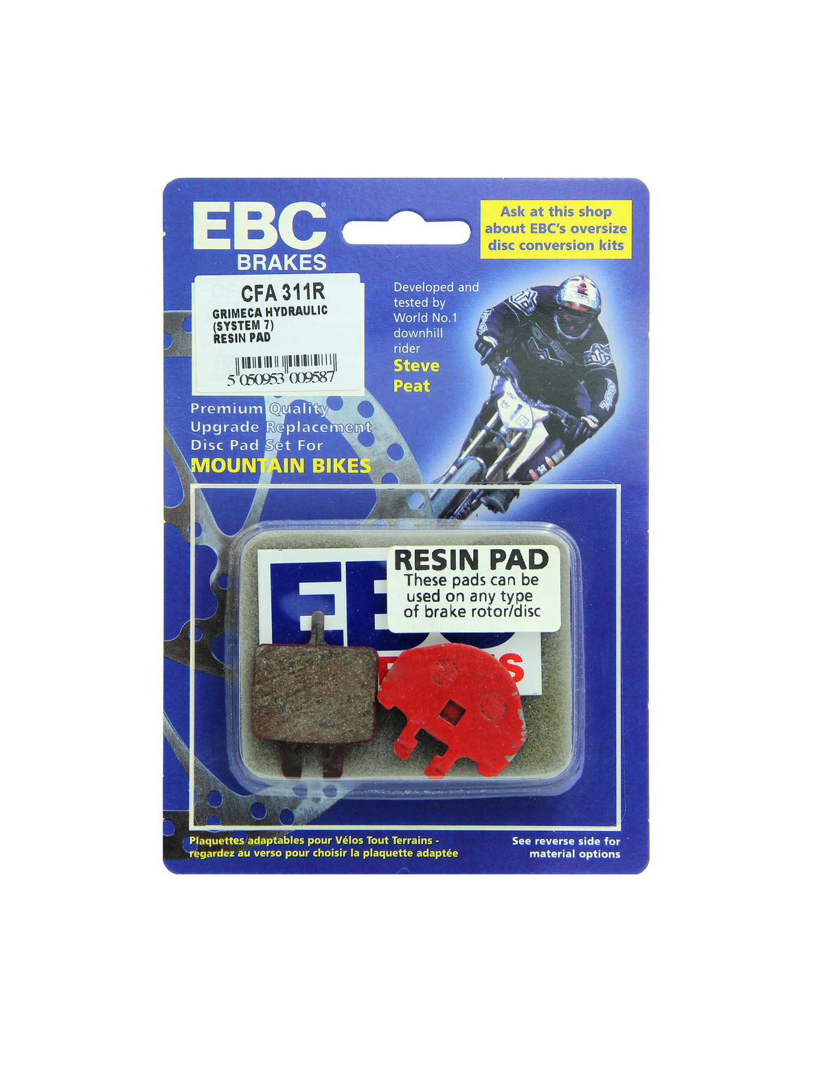CFA311R - Klocki hamulcowe rowerowe (organiczne wyczynowe) EBC Brakes – zdjęcie 2