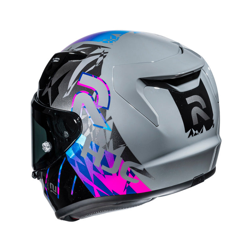 KASK MOTOCYKLOWY HJC RPHA12 KATE GREY PURPLE – zdjęcie 3
