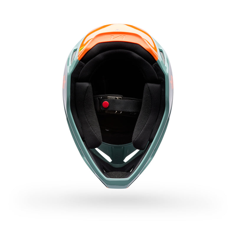 KASK MOTOCYKLOWY FOX V1 IMAGE PRINT ARCTIC BLUE