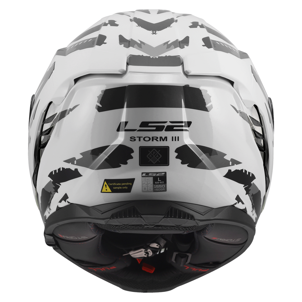 KASK LS2 FF818 STORM III KAOS WHITE GREY