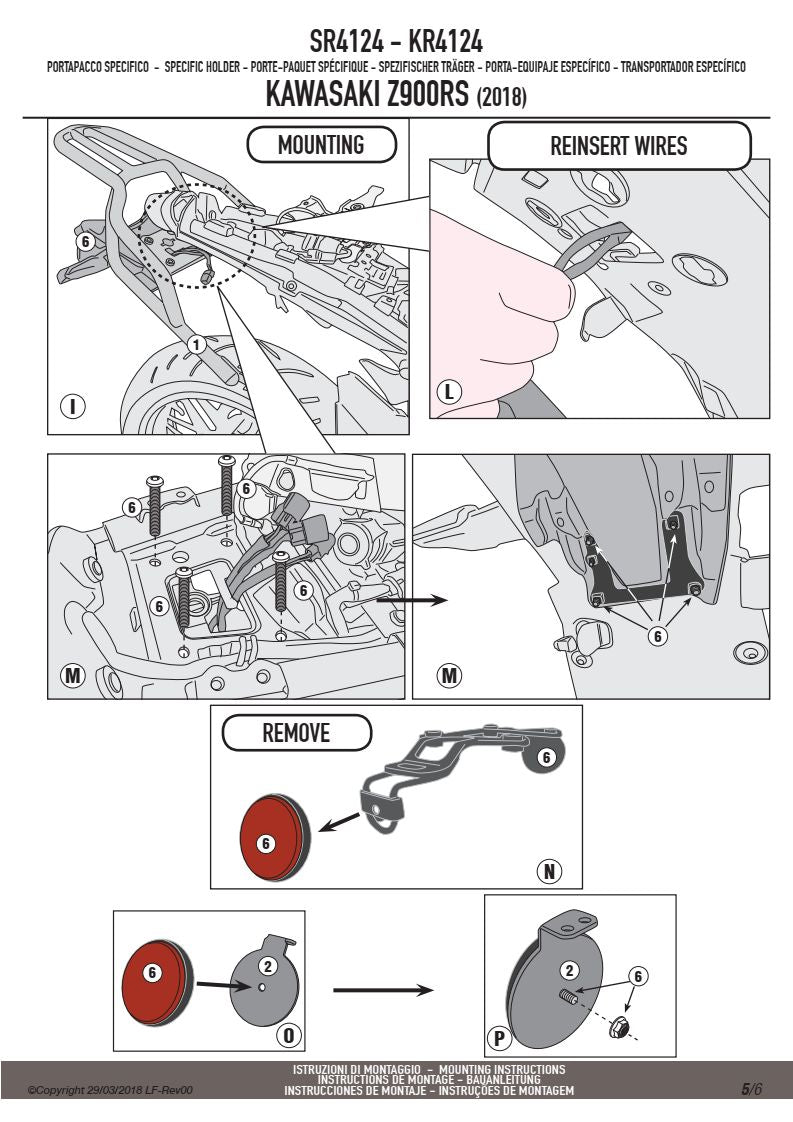 KAPPA STELAŻ KUFRA CENTRALNEGO KAWASAKI Z 900 RS (18-25) ( BEZ PŁYTY ) – zdjęcie 3