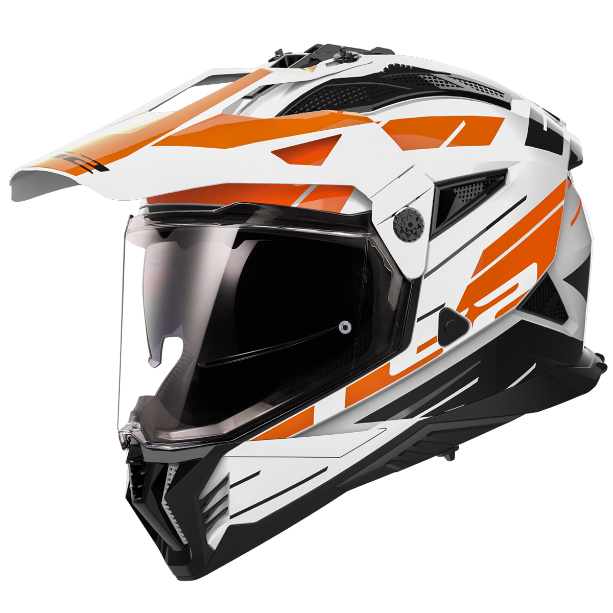 KASK LS2 MX702 PIONEER II NAMIB WHITE ORANGE