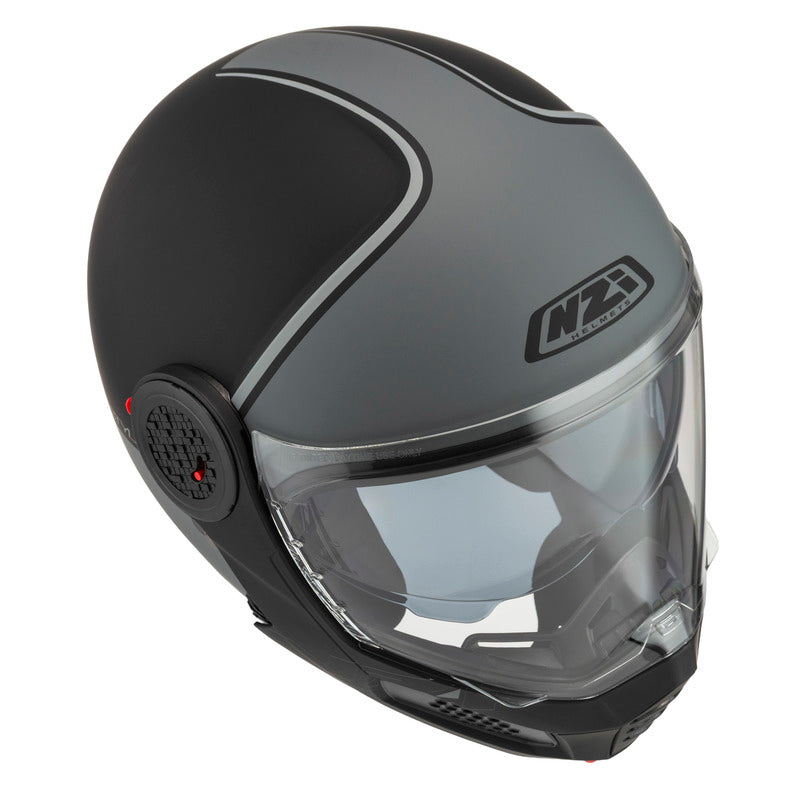 KASK MOTOCYKLOWY NZI MINIMOD DUO SMART BLACK ANTRACITE MATT XS