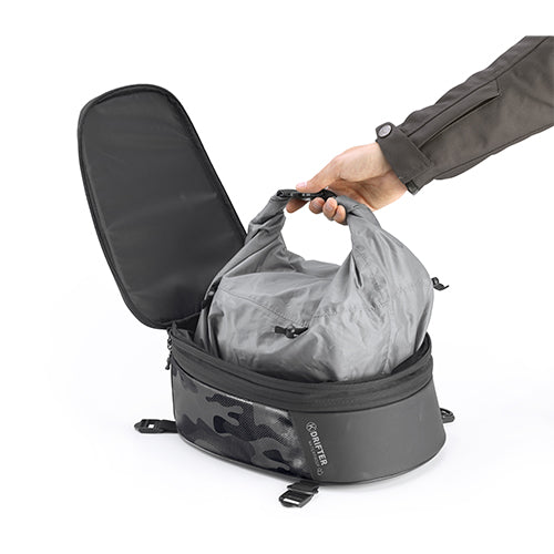 KAPPA TORBA NA SIEDZENIE K'DRIFTER 9-12L (WYS. 10-16CM X SZER. 24CM X DŁ. 32CM) KOLOR SZARY – zdjęcie 3