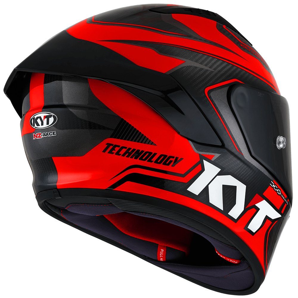 Kask Motocyklowy KYT NZ-RACE COMPETITION czerwony – zdjęcie 7