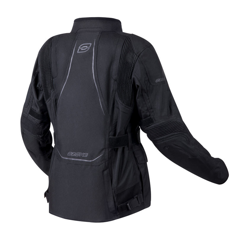 KURTKA MOTOCYKLOWA TEKSTYLNA DAMSKA OZONE SAHARA BLACK WXS