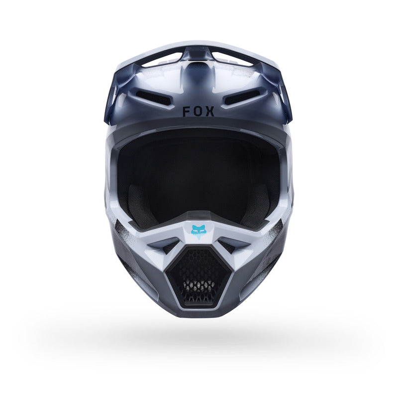 KASK MOTOCYKLOWY FOX V1 CLUTCH WHITE BLACK