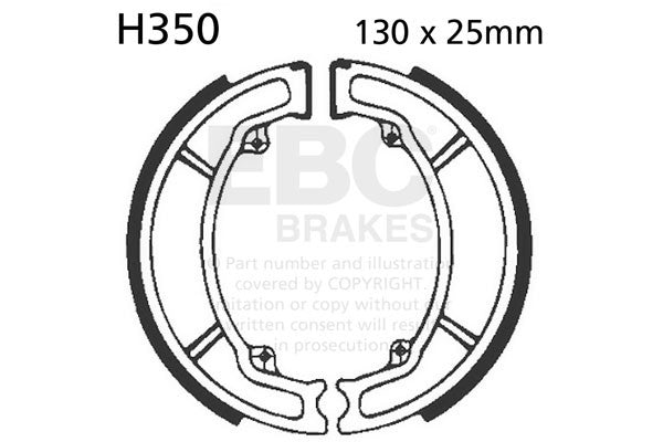 EBC Brakes Szczęki hamulcowe EBC H350 (1 kpl.)