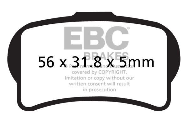 EBC Brakes Klocki hamulcowe EBC FA644TT (kpl. na 1 tarcze)