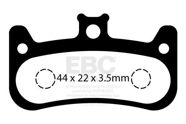 CFA735 - Klocki hamulcowe rowerowe (organiczne) EBC Brakes