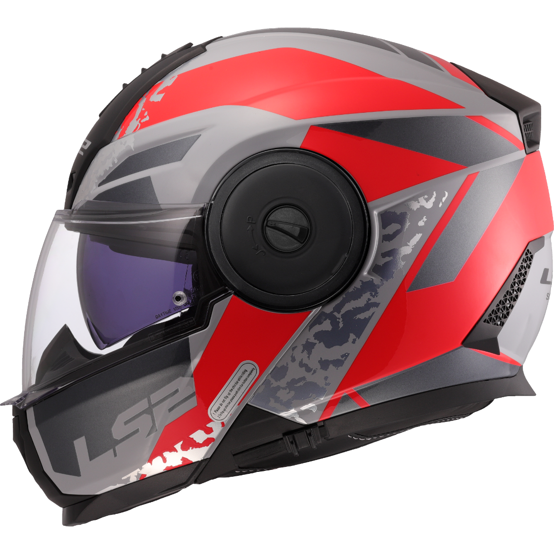 KASK LS2 FF902 SCOPE II OXYD GREY RED-06 +PNLCK