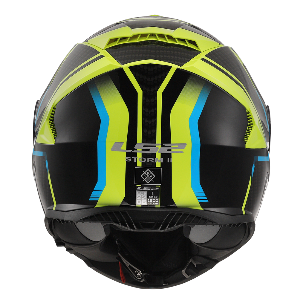 KASK LS2 FF800 STORM II TRACKER BL. H-V YEL-06