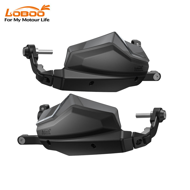 LOBOO Osłony dłoni czarne BMW F750GS, F800GS, BMW F850GS, F900GS, R1200GS, R1250GS, R1300GS, Suzuki V-STROM 800DE 2024-