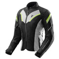 KURTKA MOTOCYKLOWA TEKSTYLNA DAMSKA REBELHORN HIFLOW 5 BLACK GREY FLUO YELLOW WXS
