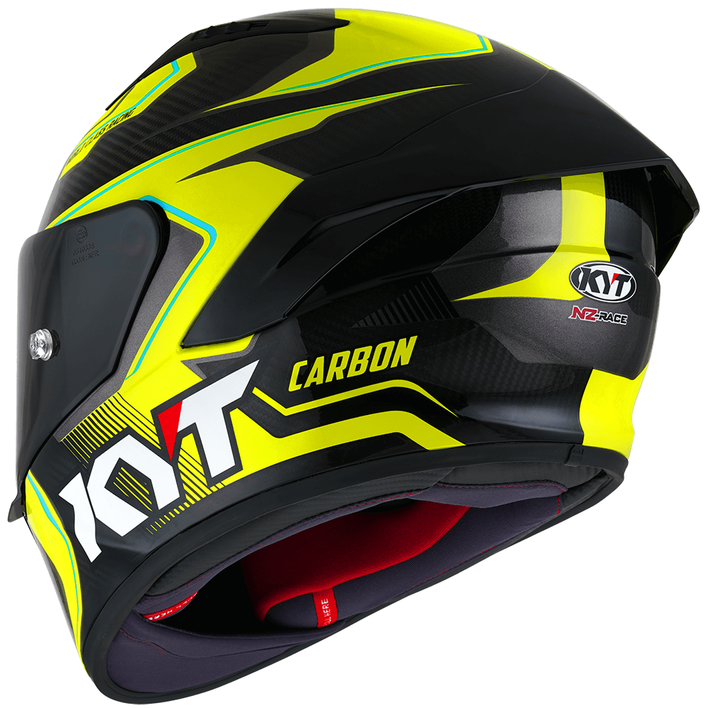 Kask Motocyklowy KYT NZ-RACE COMPETITION żółty – zdjęcie 5