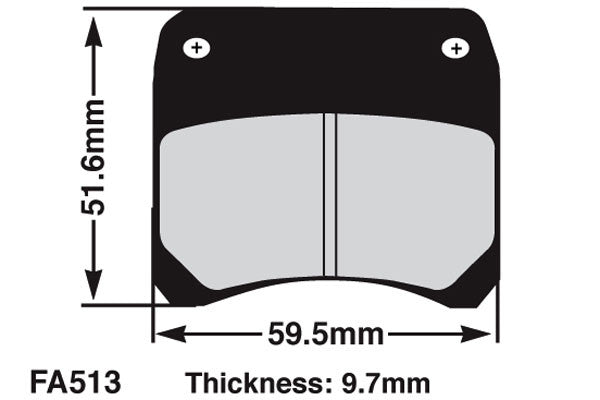 EBC Brakes EBC Klocki kartingowe FA513 (1 kpl. na tarczę)