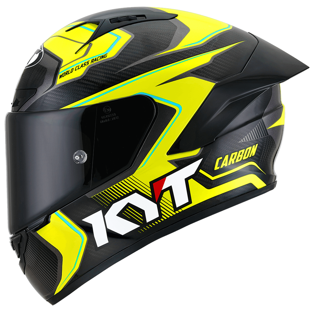 Kask Motocyklowy KYT NZ-RACE COMPETITION żółty – zdjęcie 4