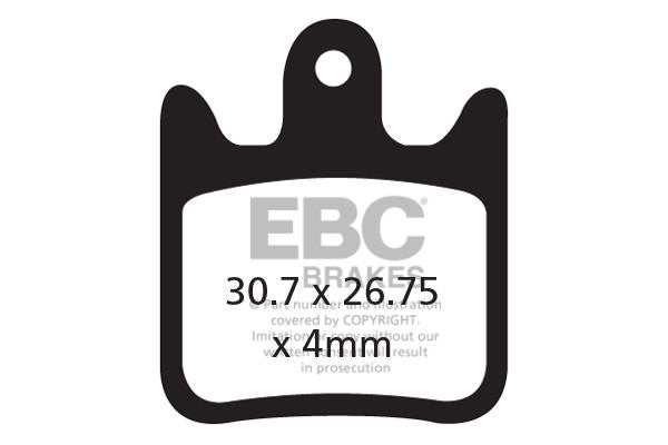 CFA487R - Klocki hamulcowe rowerowe (organiczne wyczynowe) EBC Brakes