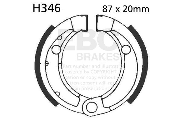 EBC Brakes Szczęki hamulcowe EBC H346 (1 kpl.)