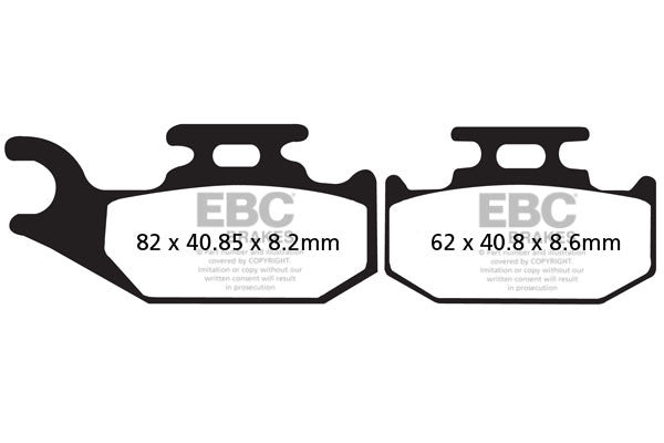 EBC Brakes Klocki hamulcowe EBC FA414R (kpl. na 1 tarcze) (odpowiednik PROX 37.246102)