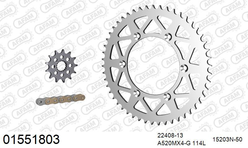 Zestaw napędowy AFAM do SUZUKI RM-Z 450 L5,L6,L7,L8,L9,M0,M1,M2,M3,M4,M5,M6