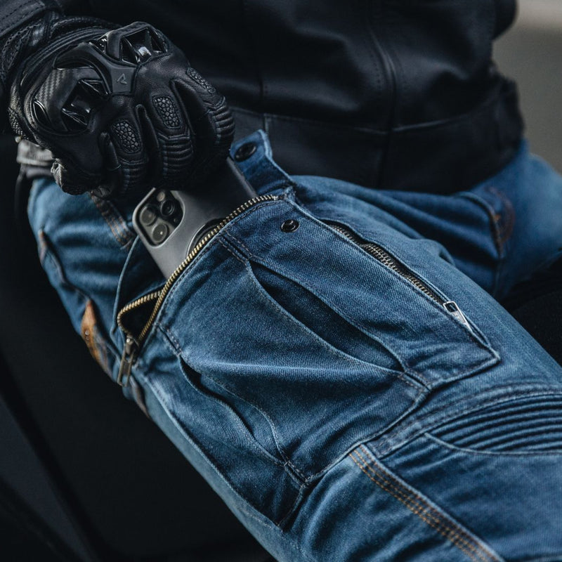 JEANSY MOTOCYKLOWE REBELHORN VANDAL DENIM BLUE