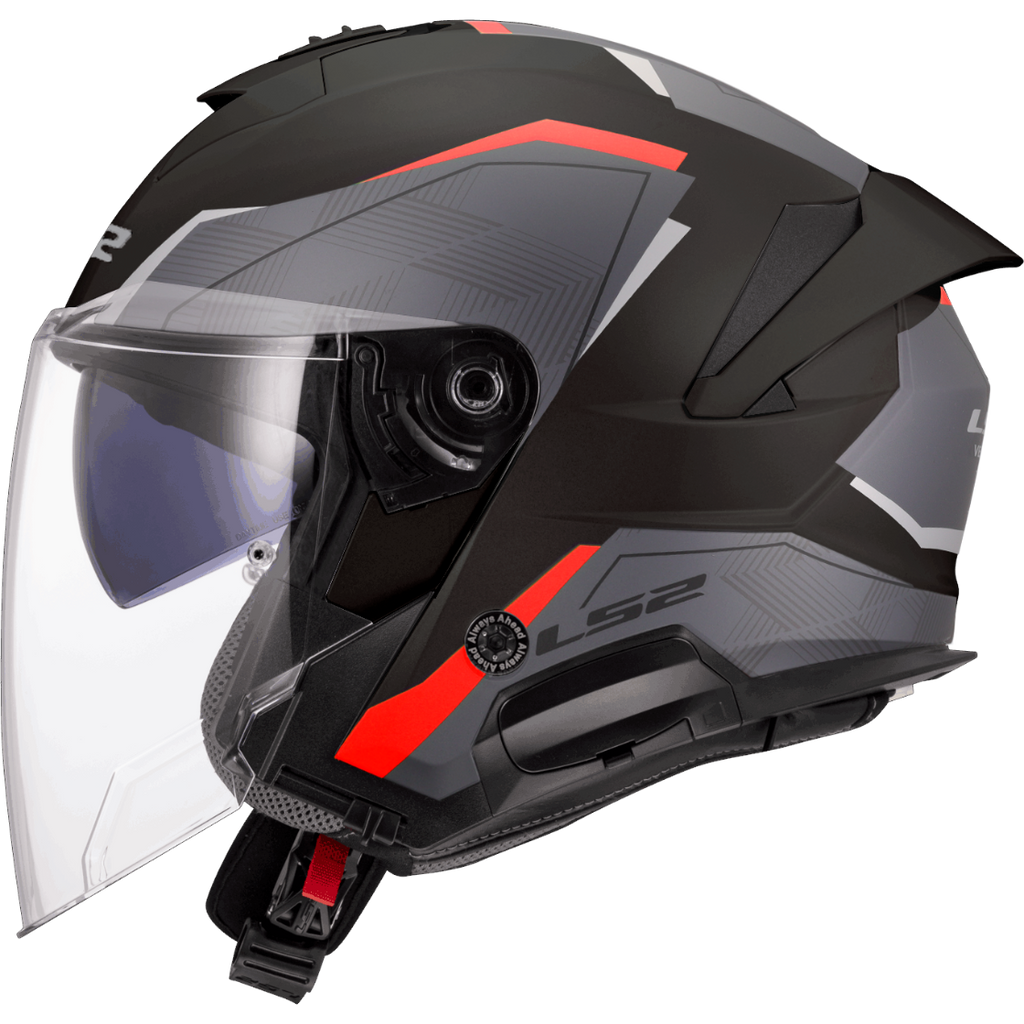 KASK LS2 OF618 VERSO II AIR BLACK RED