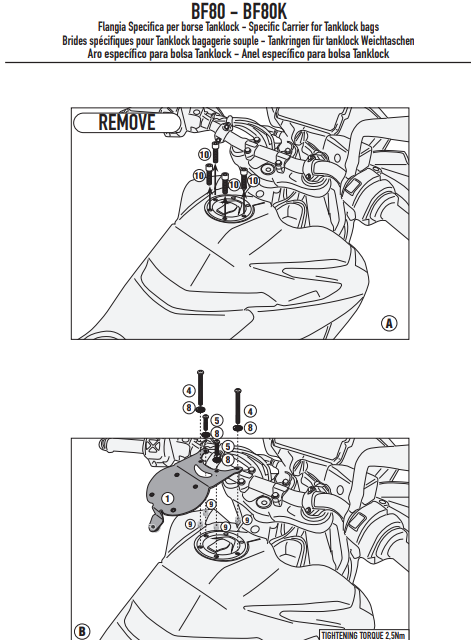 KAPPA MOCOWANIE TANKLOCK KTM 890 SMT '23-'25 – zdjęcie 2