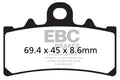 EBC Brakes Klocki hamulcowe EBC FA606HH wzmacniane (kpl. na 1 tarcze)