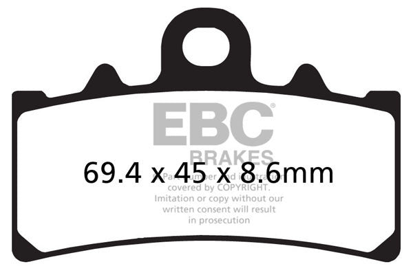 EBC Brakes Klocki hamulcowe EBC FA606HH wzmacniane (kpl. na 1 tarcze)