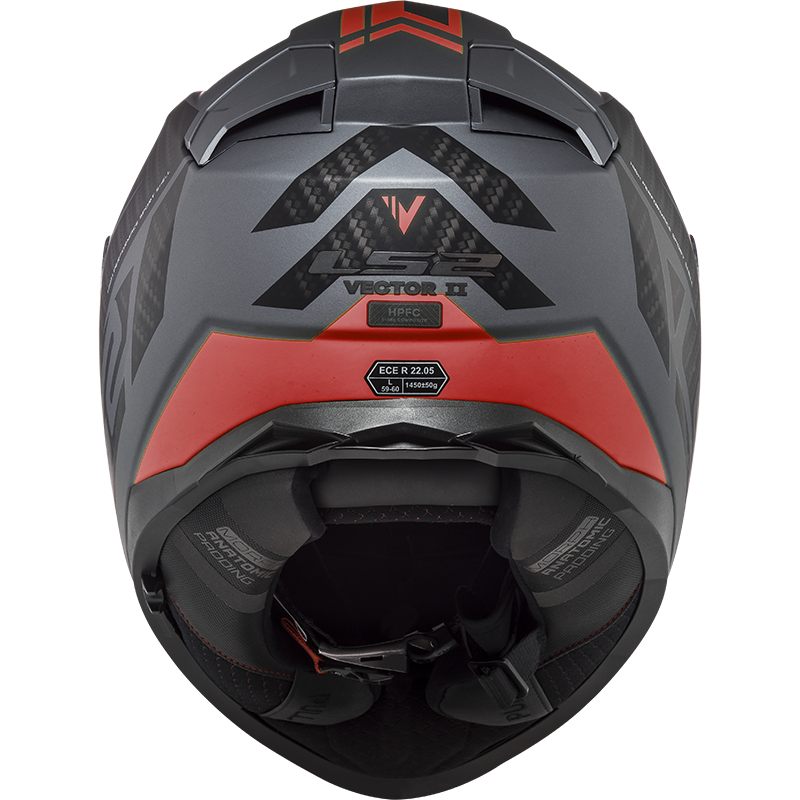 KASK LS2 FF811 VECTOR II SPLITTER M.TIT RED-06