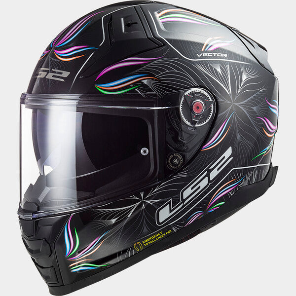 KASK LS2 FF811 VECTOR II TROPICAL BLACK WH.-06